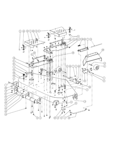 Fabricated Cutter Deck Diagram and Parts List for M60-KW LC-53AJ8CTX750-29HP-DFI-LC Cub Cadet Lawn Tractor